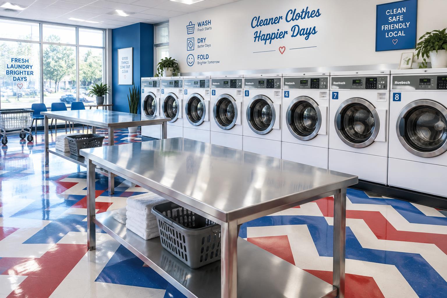 Fairhaven Laundromat folding area